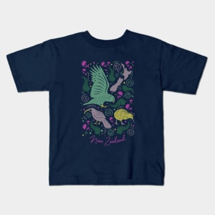 Wildlife New Zealand Kids T-Shirt